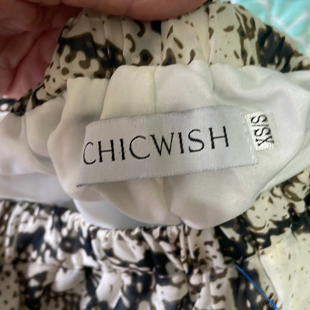 Chicwish snake print, full circle maxi skirt